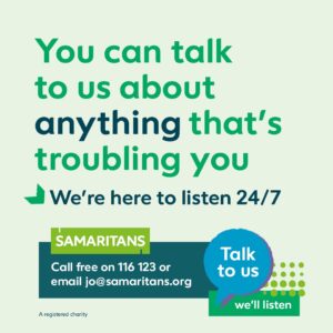 Every 10 seconds, Samaritans responds to a call for help. We’re proud to share the charity’s awareness-raising campaign #TalkToUs, to remind people that Samaritans are there for anyone who needs someone to listen 💚 